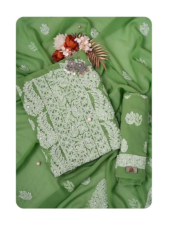 Cloth Clock Women’s Crepe Printed Unstitched Salwar Suit...